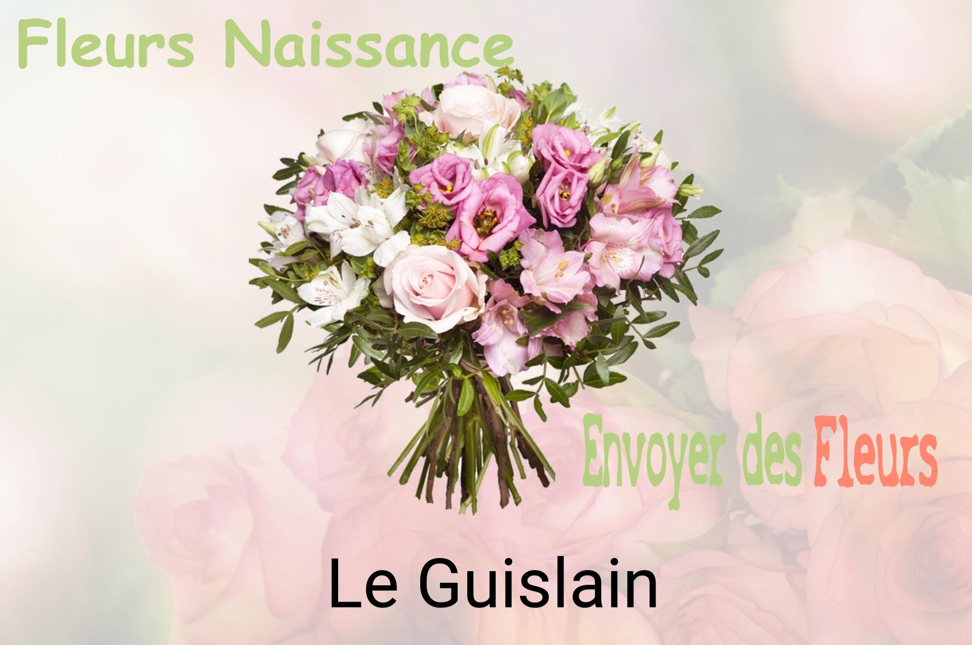 Bouquet de fleurs de naissance livré à Le Guislain